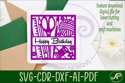 Crafters name sign svg laser cut design or card SVG APInspireddesigns 