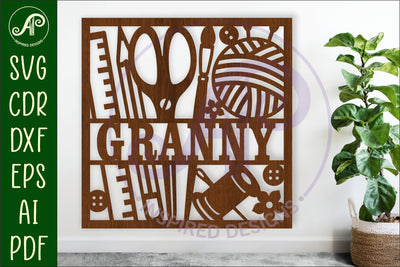 Crafters name sign svg laser cut design or card SVG APInspireddesigns 