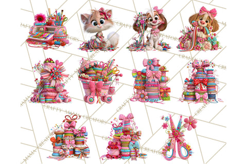 Crafting Cassie Cute Creative Clipart PNG Sublimation Crafty Mama Studios 