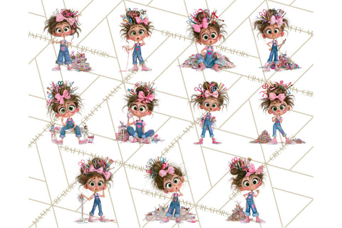 Crafting Cassie Cute Creative Clipart PNG Sublimation Crafty Mama Studios 