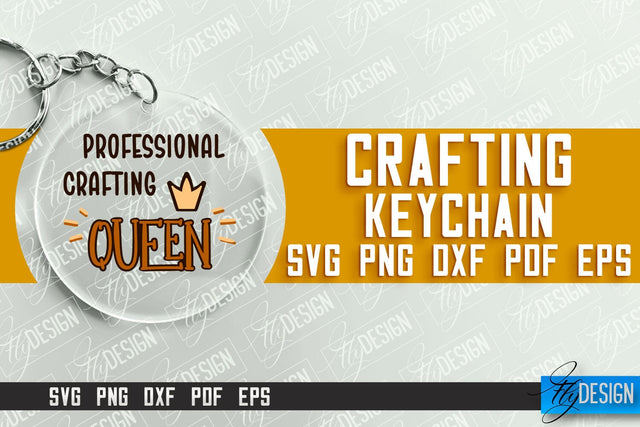 Crafting Keychain SVG Design | Craft SVG | Funny Quotes SVG Fly Design 