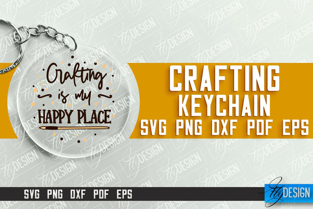 Crafting Keychain SVG Design | Craft SVG | Funny Quotes SVG Fly Design 