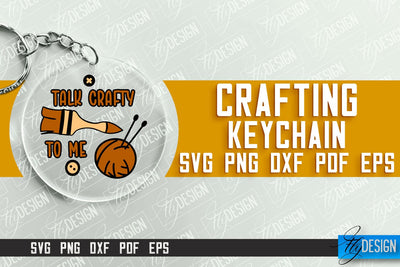 Crafting Keychain SVG Design | Craft SVG | Funny Quotes SVG Fly Design 