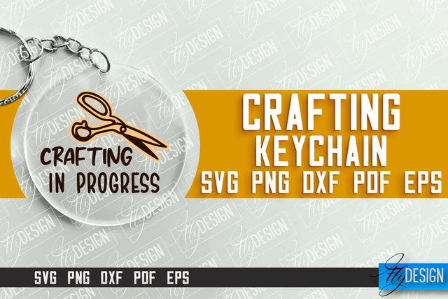 Crafting Keychain SVG Design | Craft SVG | Funny Quotes SVG Fly Design 