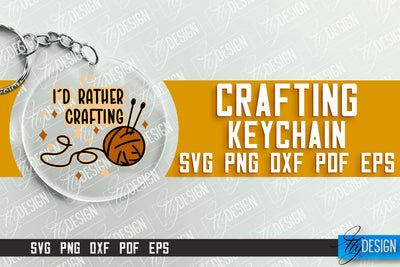 Crafting Keychain SVG Design | Craft SVG | Funny Quotes SVG Fly Design 