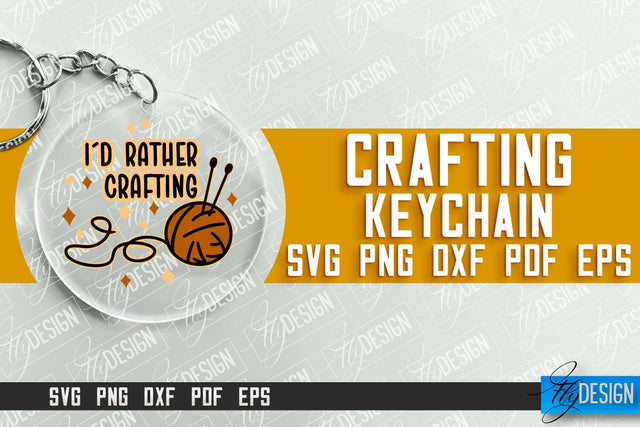 Crafting Keychain SVG Design | Craft SVG | Funny Quotes SVG Fly Design 