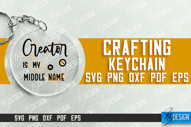 Crafting Keychain SVG Design | Craft SVG | Funny Quotes SVG Fly Design 