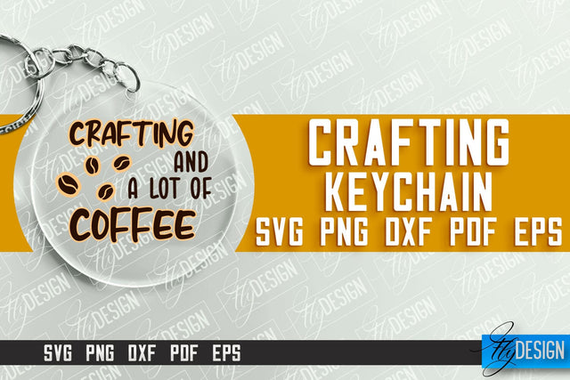 Crafting Keychain SVG Design | Craft SVG | Funny Quotes SVG Fly Design 