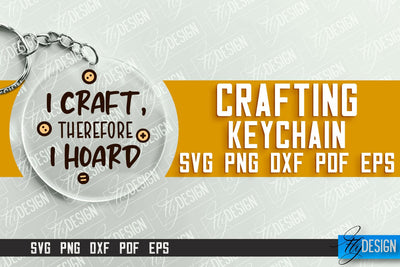 Crafting Keychain SVG Design | Craft SVG | Funny Quotes SVG Fly Design 