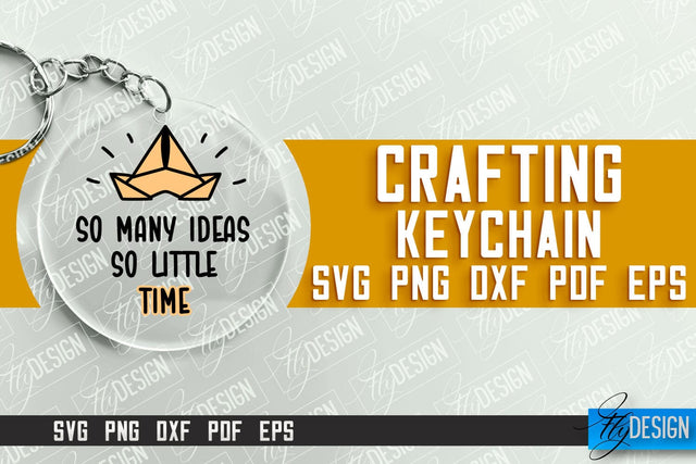 Crafting Keychain SVG Design | Craft SVG | Funny Quotes SVG Fly Design 
