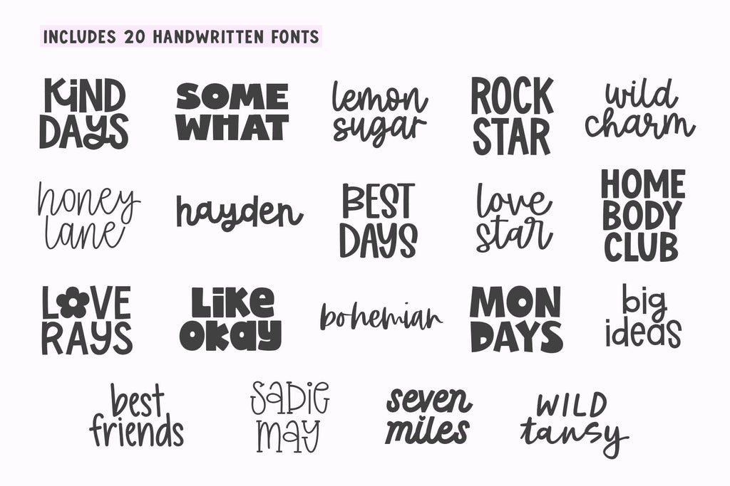 Crafty Font Bundle - Vol 3 - So Fontsy