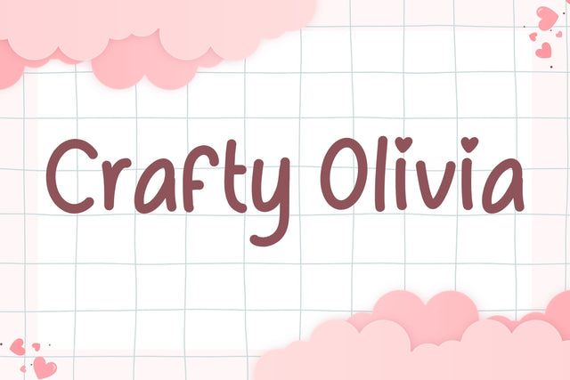 Crafty Olivia Font Aisyah 