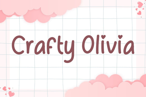 Crafty Olivia Font Aisyah 