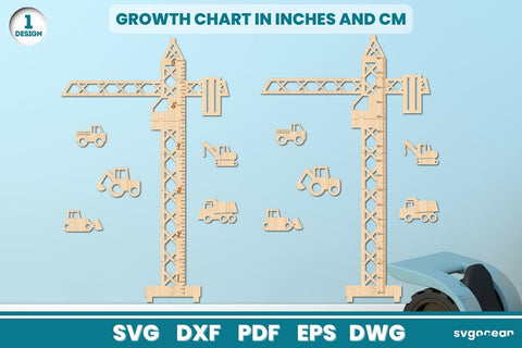 Crane Growth Chart Laser Cut SVG SvgOcean 