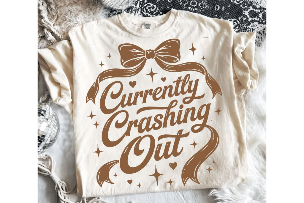 Crash Out Girly Retro Funny Quote PNG, Sassy Sarcastic Shirt Design ...