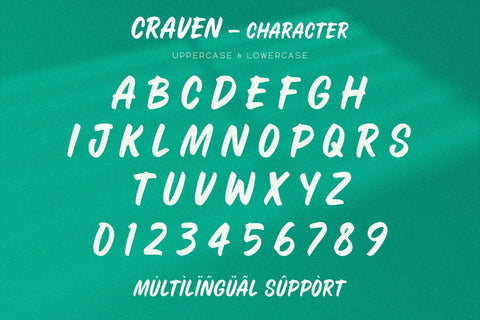 Craven - Display Font Font Alpaprana Studio 
