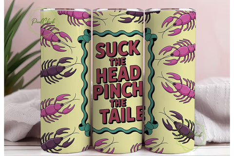 Crawfish Boil Fun 20oz Tumbler Wrap Sublimation PixelChick 