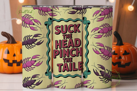 Crawfish Boil Fun 20oz Tumbler Wrap Sublimation PixelChick 