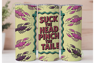 Crawfish Boil Fun 20oz Tumbler Wrap Sublimation PixelChick 