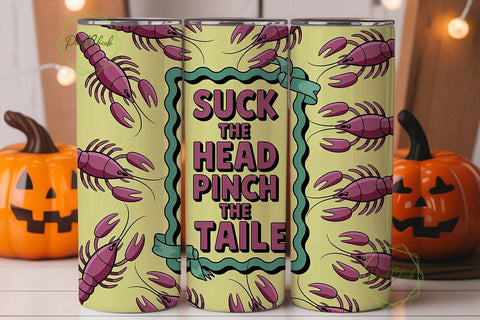 Crawfish Boil Fun 20oz Tumbler Wrap Sublimation PixelChick 