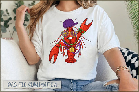 Crawfish Mardi Gras Kids Sublimation PNG Sublimation Shetara Begum 