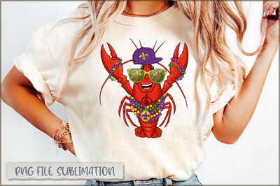 Crawfish Mardi Gras Kids Sublimation PNG Sublimation Shetara Begum 
