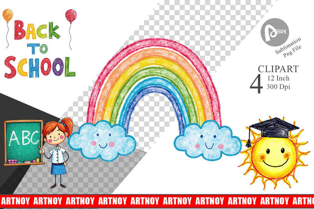 Crayon Adventures Clipart Sublimation artnoy 
