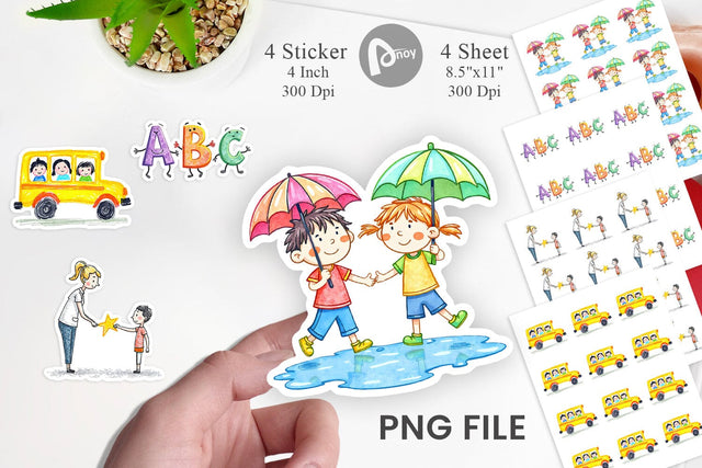 Crayon Adventures Sticker Sublimation artnoy 