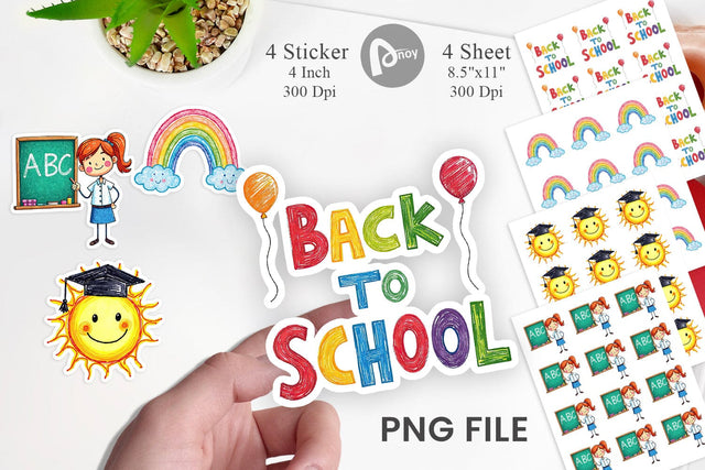 Crayon Adventures Sticker Sublimation artnoy 