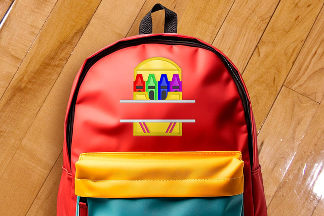 Crayon Box Split Applique Embroidery Embroidery/Applique DESIGNS Designed by Geeks 