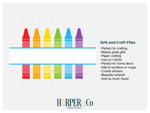 Crayon Label SVG PNG Cut EPS File SVG HarperNCo 