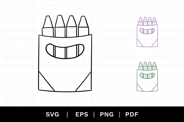 Crayons SVG Cut File SVG Caroline Mackay 
