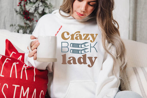 Crazy Book Lady SVG Angelina750 