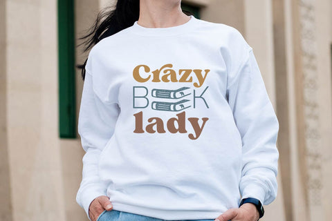 Crazy Book Lady SVG Angelina750 