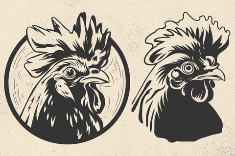 Crazy Chicken png, Funny Chicken svg, Polish Chicken Clipart, Farm Animal svg for Cricut, Funny Shirt Design SVG DesignDestine 