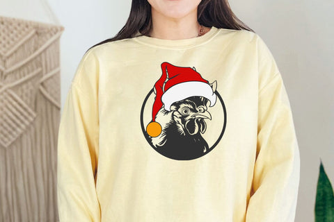 Crazy Chicken png, Funny Chicken svg, Polish Chicken Clipart, Farm Animal svg for Cricut, Funny Shirt Design SVG DesignDestine 