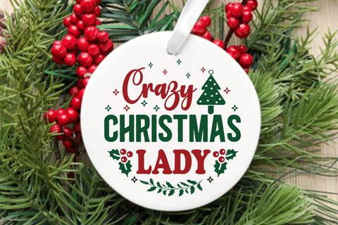 Crazy Christmas Lady SVG Angelina750 