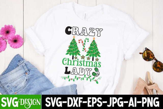 Crazy Christmas Lady SVG Design, Crazy Christmas Lady Sublimation PNG,Christmas Sublimation Design PNG, Christmas Sublimation ,Christmas Sublimation Bundle,Christmas Sublimation PNG SVG BlackCatsMedia 