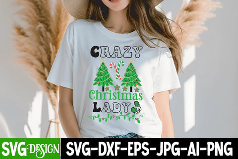 Crazy Christmas Lady SVG Design, Crazy Christmas Lady Sublimation PNG,Christmas Sublimation Design PNG, Christmas Sublimation ,Christmas Sublimation Bundle,Christmas Sublimation PNG SVG BlackCatsMedia 