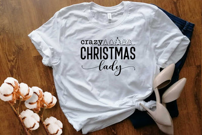 Crazy Christmas Lady Svg File for Merry Christmas Winter Holiday, Christmas Shirt Svg, Christmas Gift, Funny Christmas Svg, Winter Svg SVG DesignDestine 