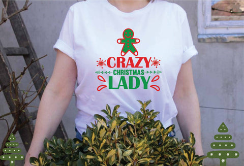 crazy christmas lady svg SVG designer krishna 