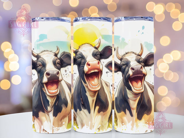 Crazy Cows Tumbler Wrap 20oz Skinny Tumbler Sublimation Design Silly Cow Tumbler Wrap 20oz Straight Tumbler Design Digital Download Sublimation SvggirlplusArt 