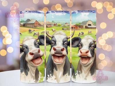 Crazy Cows Tumbler Wrap 20oz Skinny Tumbler Sublimation Design Silly Cow Tumbler Wrap 20oz Straight Tumbler Design Digital Download Sublimation SvggirlplusArt 