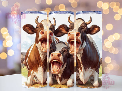 Crazy Cows Tumbler Wrap 20oz Skinny Tumbler Sublimation Design Silly Cow Tumbler Wrap 20oz Straight Tumbler Design Digital Download Sublimation SvggirlplusArt 