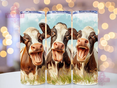 Crazy Cows Tumbler Wrap 20oz Skinny Tumbler Sublimation Design Silly Cow Tumbler Wrap 20oz Straight Tumbler Design Digital Download Sublimation SvggirlplusArt 