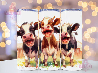 Crazy Cows Tumbler Wrap 20oz Skinny Tumbler Sublimation Design Silly Cow Tumbler Wrap 20oz Straight Tumbler Design Digital Download Sublimation SvggirlplusArt 