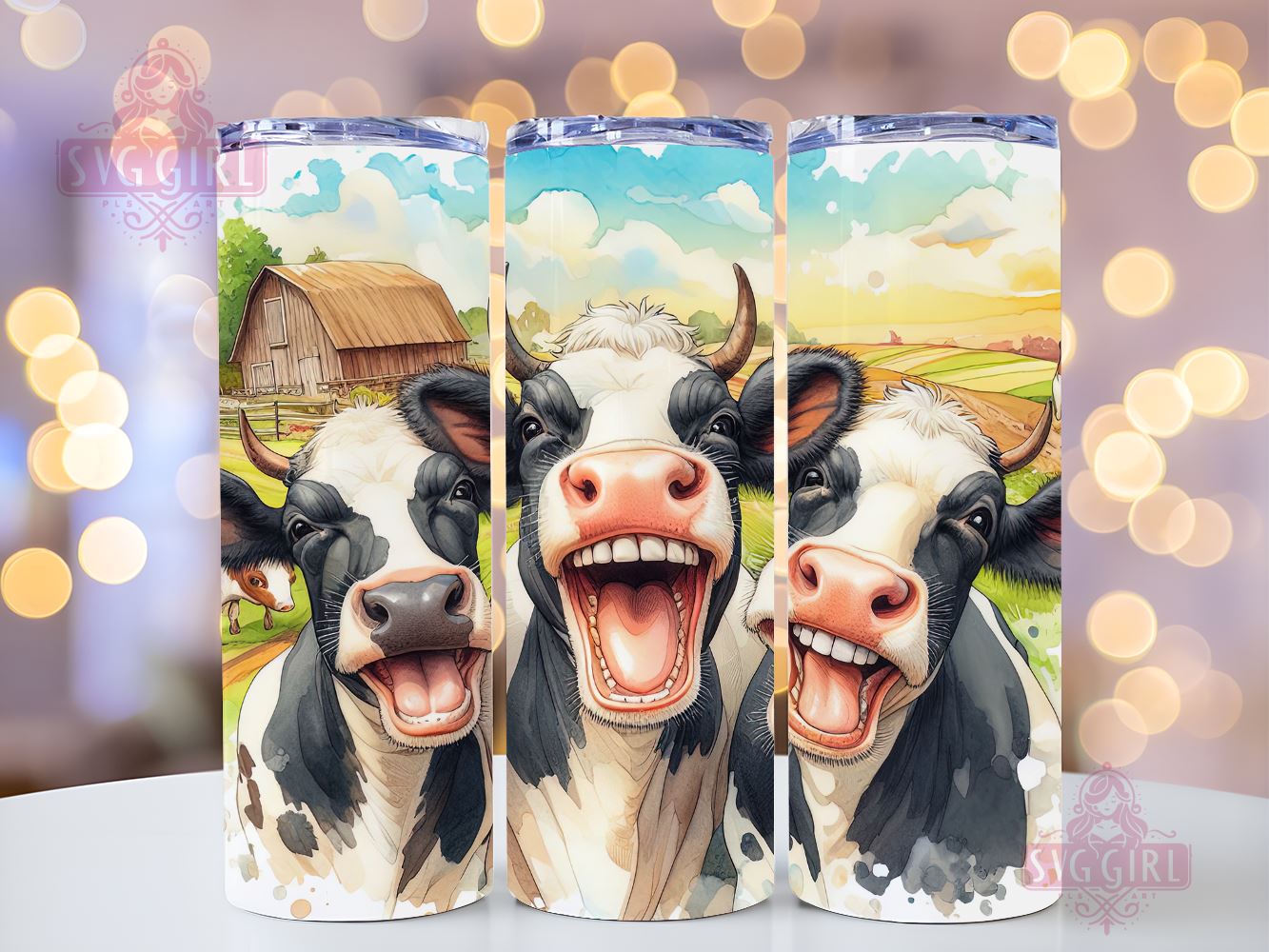 Cute Cow Tumbler - Tumblers - Creative Creations and More by DLS