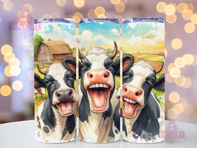 Crazy Cows Tumbler Wrap 20oz Skinny Tumbler Sublimation Design Silly Cow Tumbler Wrap 20oz Straight Tumbler Design Digital Download Sublimation SvggirlplusArt 