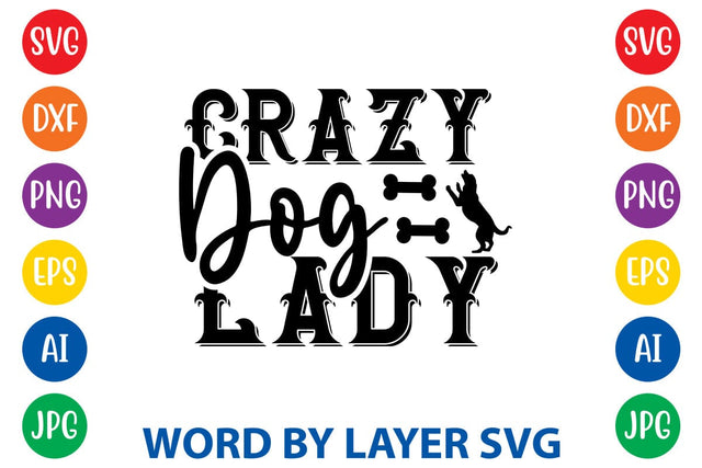Crazy Dog Lady -2 SVG Rafiqul20606 