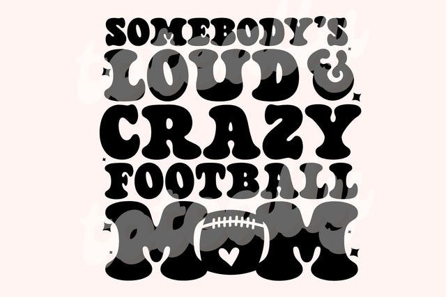 Crazy Football Mom SVG SVG Toteally Creations 
